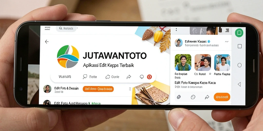 Antarmuka pengguna JUTAWANTOTO dengan fitur Edit Foto Kertas Kaca yang menarik.