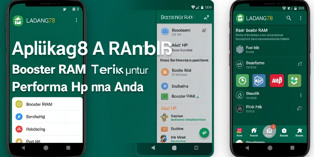 Antarmuka pengguna LADANG78 yang intuitif untuk optimasi RAM.