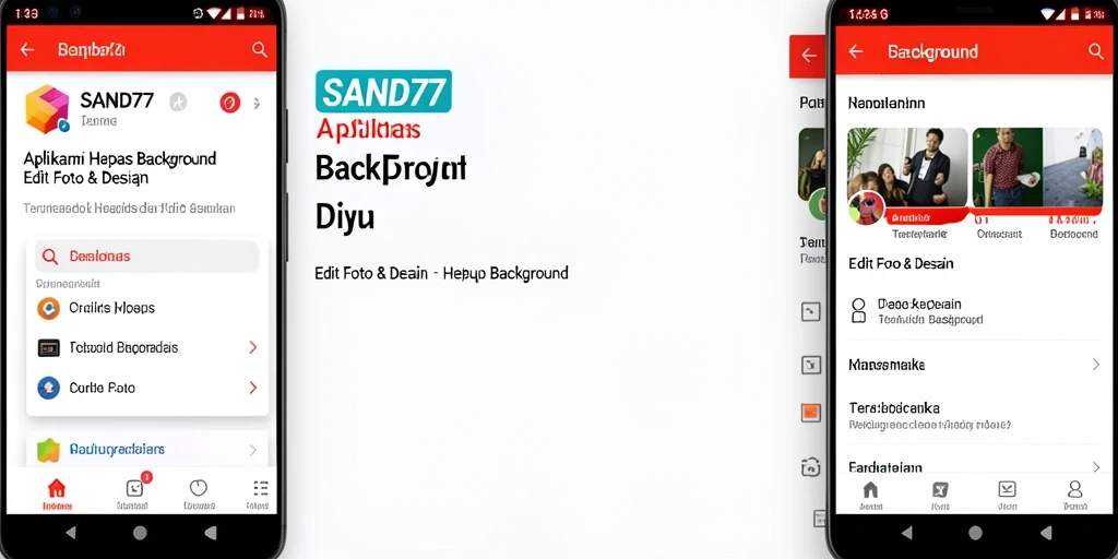 Tampilan antarmuka SAND77 yang sederhana dan efektif untuk Hapus Background.