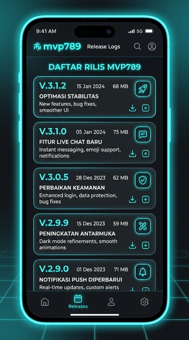 Riwayat Versi mvp789 untuk Pengguna Android
